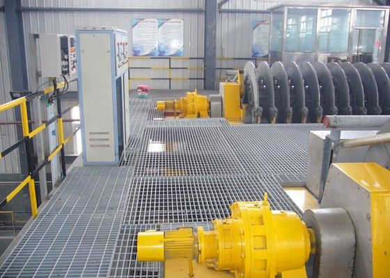 Nền tảng dầu khí đại dương Lưới sàn mạ kẽm dày 6mm đã khóa áp suất