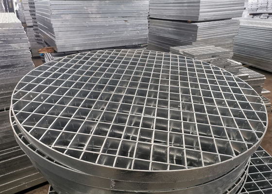 Nắp tròn ngoài trời Tấm thoát nước mạ kẽm S304 Đã khóa áp suất