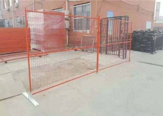 Dây 3,5mm Dia Tấm hàng rào có thể di chuyển được Xử lý nhiệt Hàng rào kim loại tạm thời