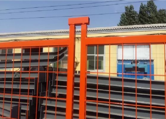 Dây 3,5mm Dia Tấm hàng rào có thể di chuyển được Xử lý nhiệt Hàng rào kim loại tạm thời